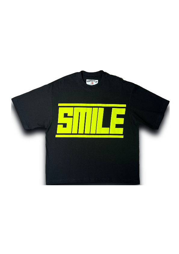 SMILE T-SHIRT BLACK WITH VOLT LOGO