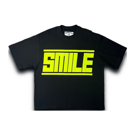 SMILE T-SHIRT BLACK WITH VOLT LOGO