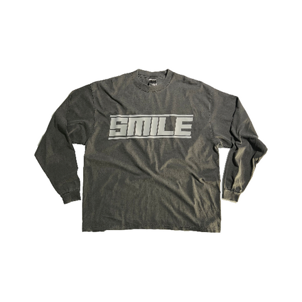 1.SMALL LONG SLEEVE GRAY T SHIRT WITH GRAY LOGO