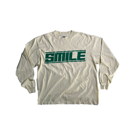 4.XL OFF WHITE LONG SLEEVE WITH GREEN LOGO