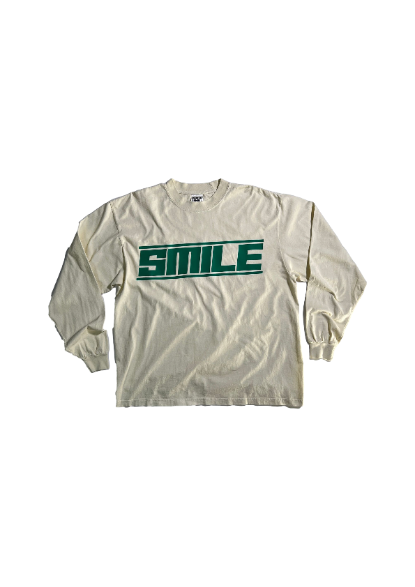 5. 2XL OFF WHITE LOONG SLEEVE WITH GREEN LOGO