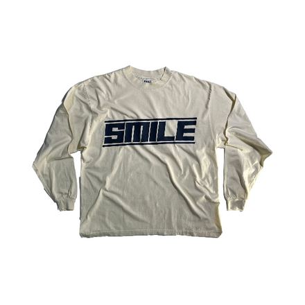 4.XL OFF WHITE LONG SLEEVE WITH NAVY LOGO