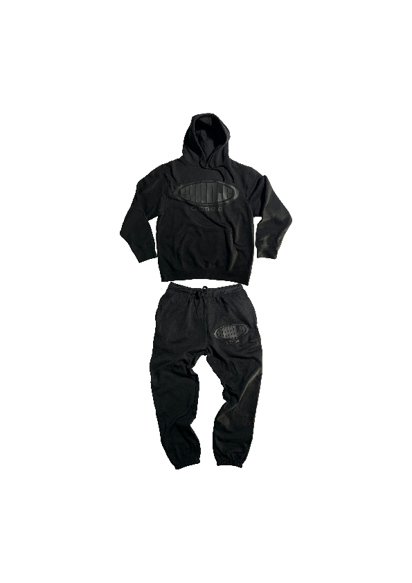 6. 3XL BLACK SUIT WITH CIRCLE SMILE BLACK LOGO