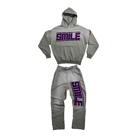 1.SMALL GRAY SUIT WITH  LOGO