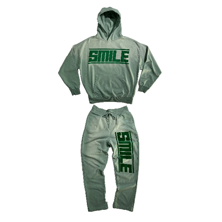 2.MEDIUM GREEN SUIT WITH GREEN LOGO