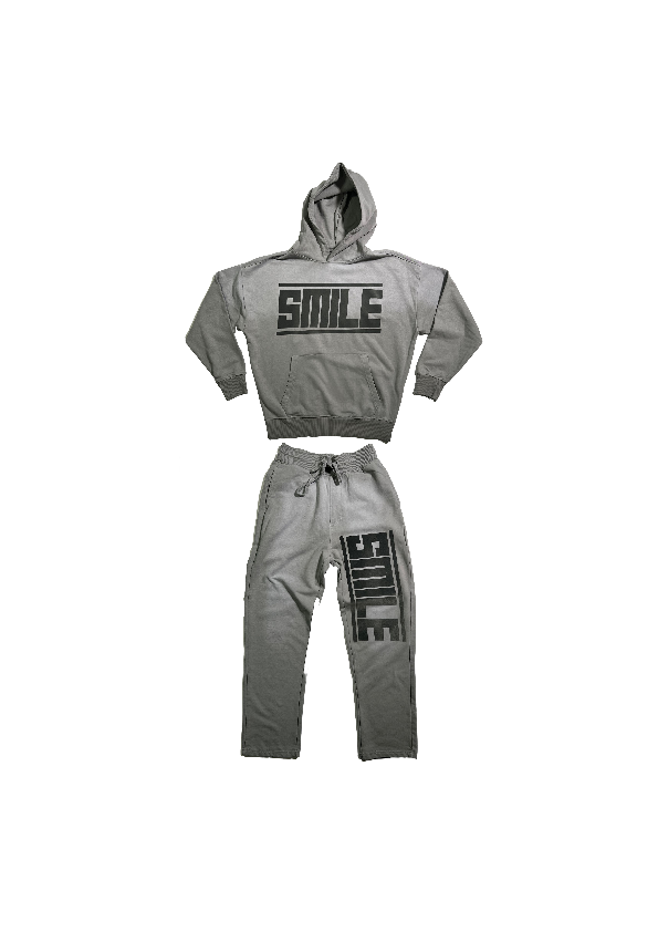 1.SMALL GRAY SUIT WITH GRAY LOGO