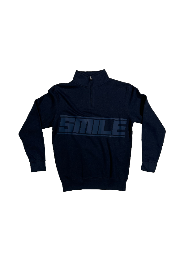 1.SMALL NAVY BLUE QUARTER ZIP