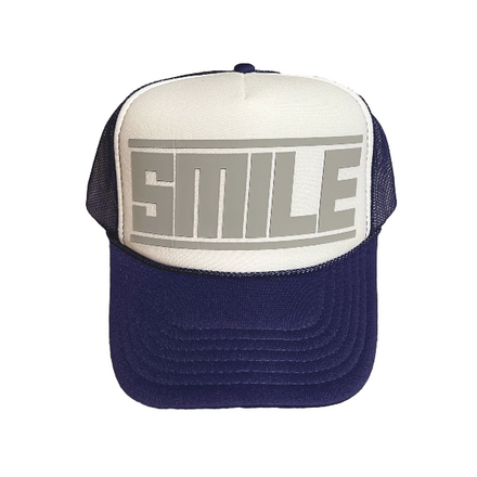 SMILE TRUCKER HAT PURPLE/WHITE/GRAY