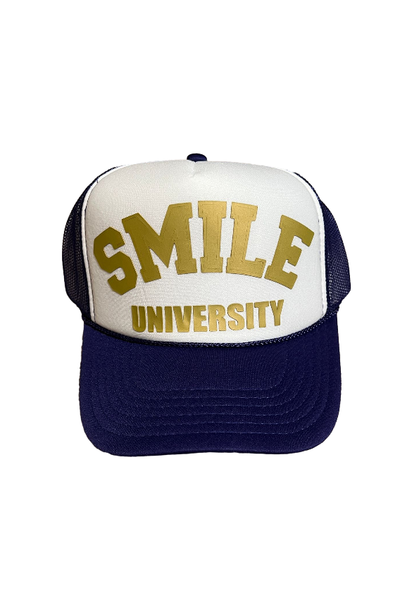 SMILE TRUCKER HAT PURPLE/WHITE/GOLD