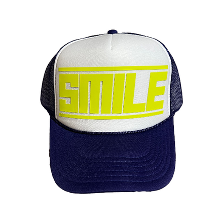 SMILE TRUCKER HAT PURPLE/WHITE/LIME
