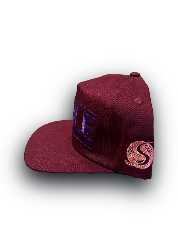 SMILE UNSTRUCTURED HAT MAROON/BLUSH/DARK PURPLE