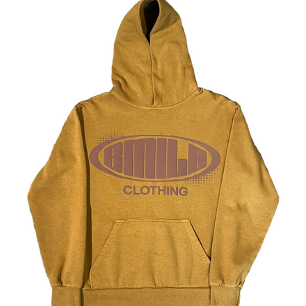 SMILE HOODIE PEANUT BUTTER WITH BROWN LOGO