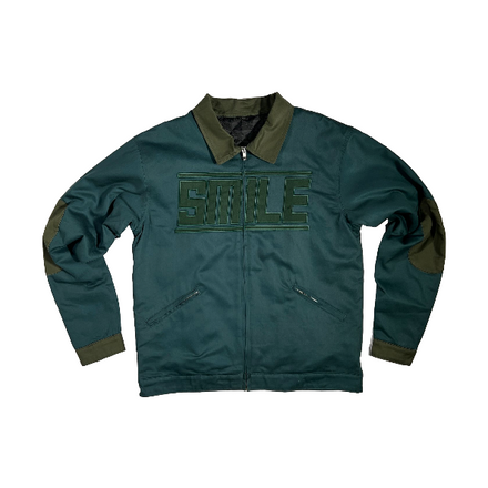 0. SMILE GREEN WORKERS JACKET