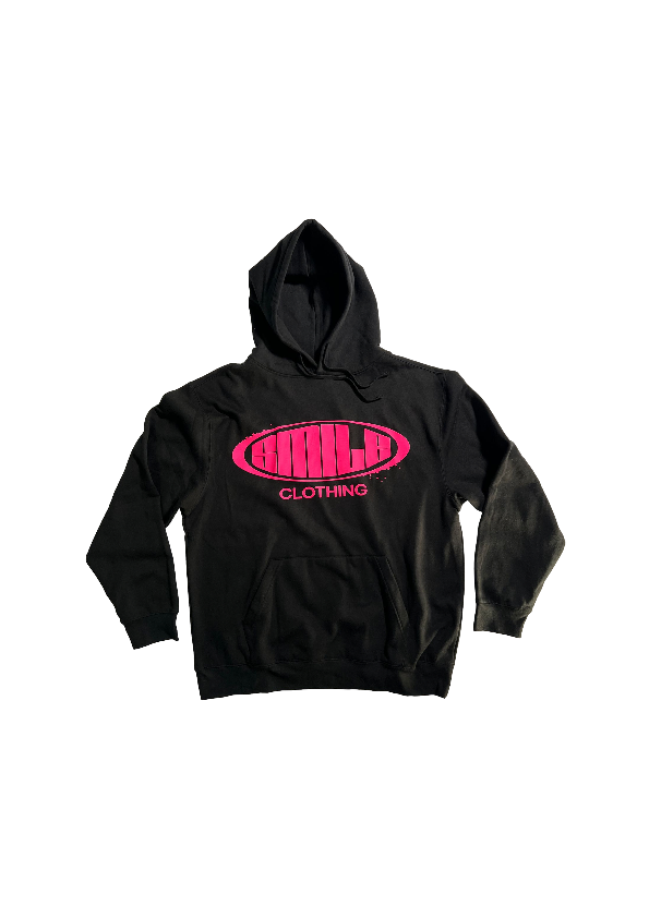 5. 2XL BLACK SUIT WIITH PINK CIRCLE LOGO