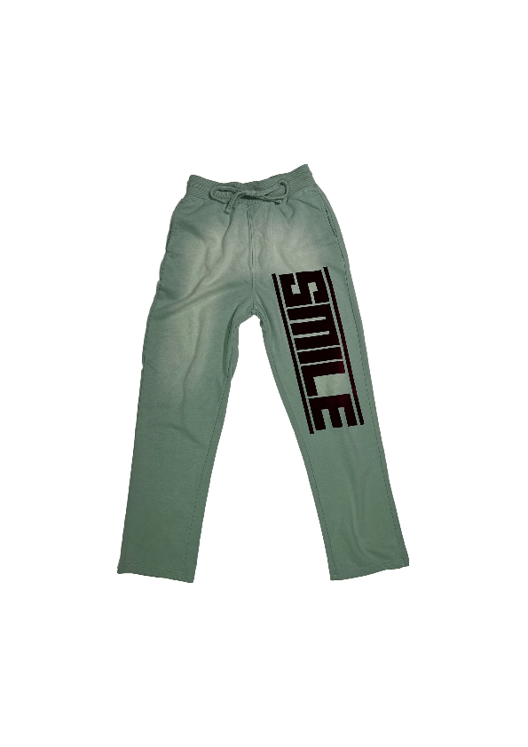 1.SMALL GREEN SUIT WITH BURGUNDY LOGO