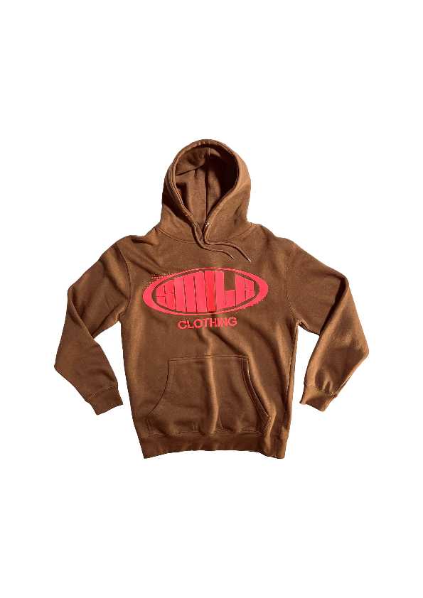 3.LARGE BROWN SUIT WITH PINK LOGO