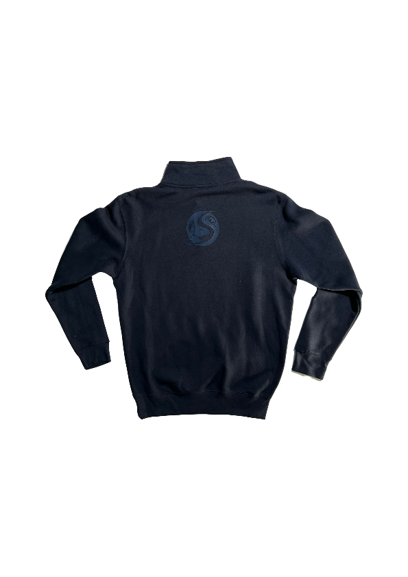1.SMALL NAVY BLUE QUARTER ZIP