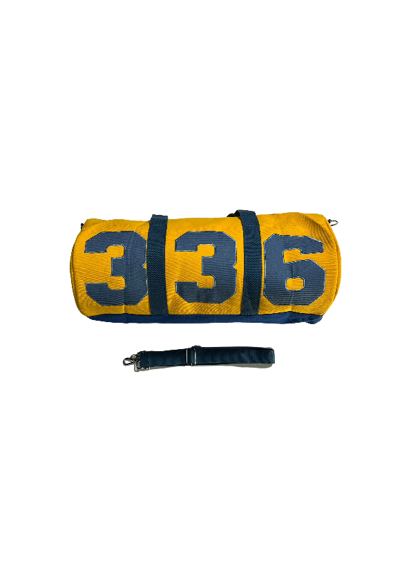 0. DUFFLE YELLOW AND BLUE