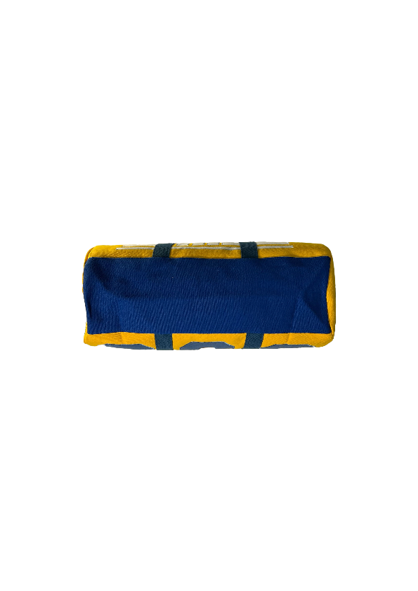 0. DUFFLE YELLOW AND BLUE