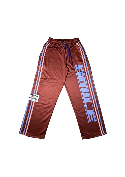 SMILE JOGGER PANTS MAROON/BLUSH/DARK PURPLE