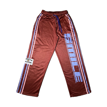 SMILE JOGGER PANTS MAROON/BLUSH/DARK PURPLE
