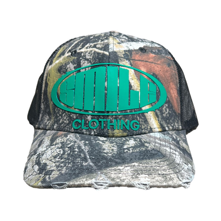 SMILE TRUCKER HAT CAMO/GREEN